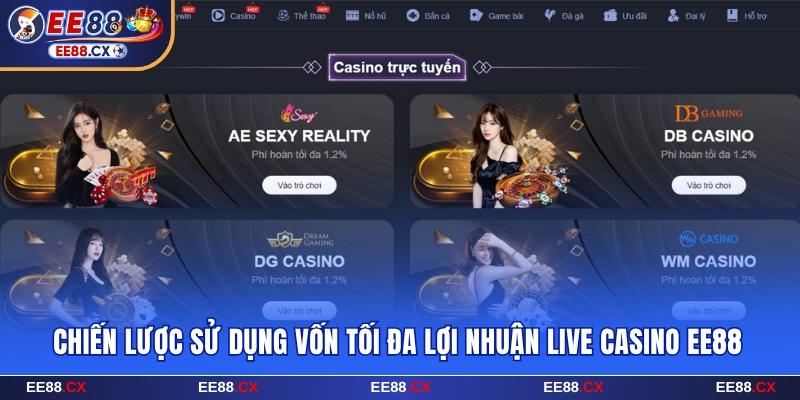 Live Casino EE88 - Trải Nghiệm Bùng Nổ Cùng Dealer Cực Xinh 9 Chiến lược sử dụng vốn tối đa lợi nhuận