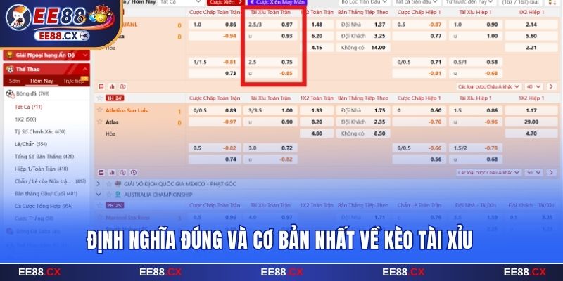 Kèo Tài Xỉu Là Gì? Cách Để Cược 99% Thành Công Tại EE88 6 Định nghĩa đúng và cơ bản nhất về kèo Tài Xỉu