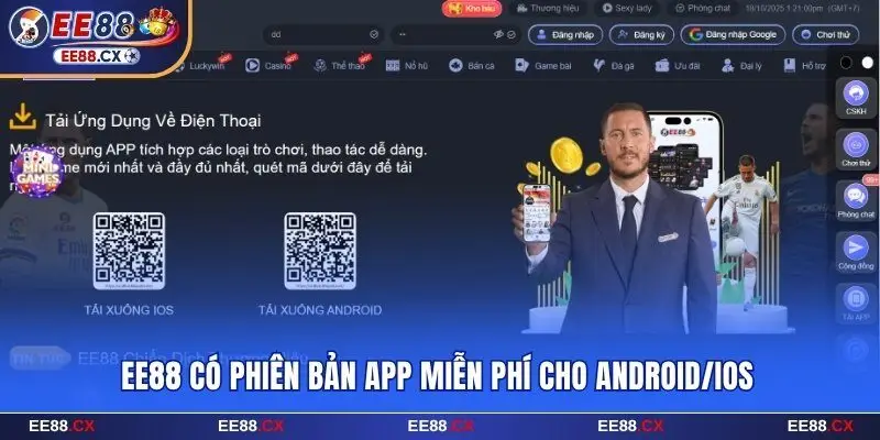 EE88 🎖️ Casino Trực Tuyến Số #1 Châu Á | Nạp Đầu Tặng 68.888K 25 EE88 có phiên bản app miễn phí cho Android/iOS
