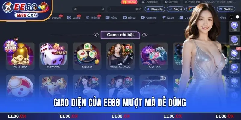 EE88 🎖️ Casino Trực Tuyến Số #1 Châu Á | Nạp Đầu Tặng 68.888K 21 Giao diện của EE88 mượt mà dễ dùng