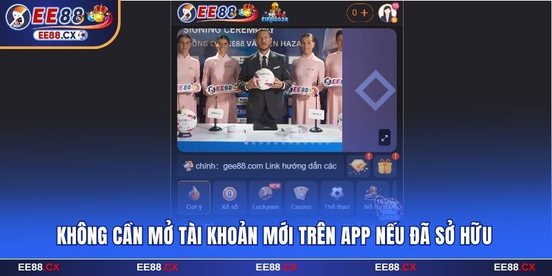 Không cần mở tài khoản mới trên app nếu đã sở hữu